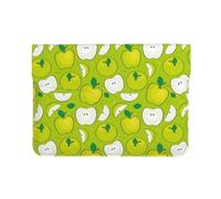 Pevtufa Green Apple Style Pu Leather Laptop Sleeve for 13 Inch Notebook,Travelling Notebook Bag Case