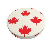 Pevtufa Happy Canada Day Stool Covers Round,Stretch Round Bar Stool Covers Elastic Bar Stool Seat Covers Round Stool Cushion Slipcover Bar Chair Cover