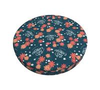 Pevtufa Happy Mother's Day Stool Covers Round,Stretch Round Bar Stool Covers Elastic Bar Stool Seat Covers Round Stool Cushion Slipcover Bar Chair Cover