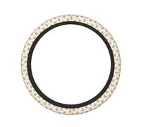 Pevtufa Kawaii Bear Print Steering Wheel Cover Universal 15 Inch Car Auto SUV Accessories Interior Anti Slip Protector