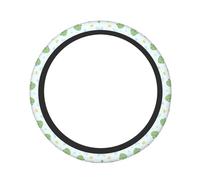 Pevtufa Kawaii Frogs Print Steering Wheel Cover Universal 15 Inch Car Auto SUV Accessories Interior Anti Slip Protector