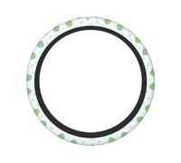 Pevtufa Kawaii Frogs Steering Wheel Cover Universal 15 Inch Car Auto SUV Accessories Interior Anti Slip Protector
