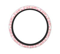 Pevtufa Kawaii Pigs Steering Wheel Cover Universal 15 Inch Car Auto SUV Accessories Interior Anti Slip Protector