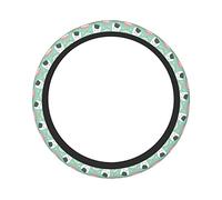 Pevtufa Kawaii Sushi Steering Wheel Cover Universal 15 Inch Car Auto SUV Accessories Interior Anti Slip Protector