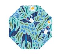 Pevtufa Leather Coasters for Drinks-Flying Swallows Coaster Set for Office Desk,Car Cup Holder Leather Coaster 4 Pieces