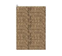 Pevtufa Leopard Print Brown Pattern Golf Towel (24" X 16") with Carabiner Clip - The Convenient Golf Cleaning Towel