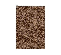 Pevtufa Leopard Printed Pattern Golf Towel (24" X 16") with Carabiner Clip - The Convenient Golf Cleaning Towel