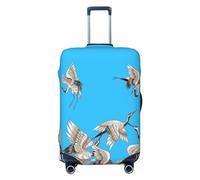 Pevtufa Mushroom Luggage Cover,Washable Suitcase Covers Fashion Luggage Covers,Anti-Scratch Suitcase Protector Cover, Japanese White Cranes, S, 1