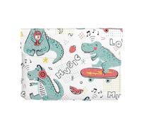 Pevtufa Music Lover Dinosaur Style Pu Leather Laptop Sleeve for 13 Inch Notebook,Travelling Notebook Bag Case