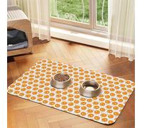 Pevtufa Pet Feeding Mat for Dogs and Cats,Waterproof Absorbent Leather Placemat Non-Slip Easy Clean Pet Food Mat for Floor Protection for Dog and Cat (Ping-Pong Table Tennis Racket)