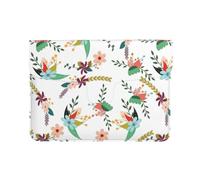 Pevtufa Pretty Floral with Leaves Style Pu Leather Laptop Sleeve for 13 Inch Notebook,Travelling Notebook Bag Case