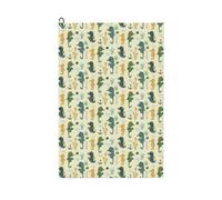 Pevtufa Seahorse Pattern Golf Towel (24" X 16") with Carabiner Clip - The Convenient Golf Cleaning Towel