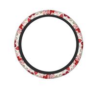 Pevtufa Textured Heart Abstract Art Print Steering Wheel Cover Universal 15 Inch Car Auto SUV Accessories Interior Anti Slip Protector