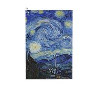 Pevtufa The Starry Night Pattern Golf Towel (24" X 16") with Carabiner Clip - The Convenient Golf Cleaning Towel