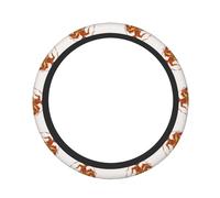 Pevtufa Vintage Cowboy On A Bronco Horse Print Steering Wheel Cover Universal 15 Inch Car Auto SUV Accessories Interior Anti Slip Protector