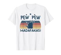 Pew Pew Madafakas Value Graphic T-Shirt, Men, White, M