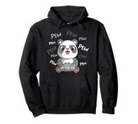 Pew Pew Pew Cute Panda Video Gaming Gamer Pullover Hoodie
