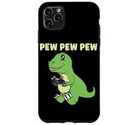 Pew Pew Pew Cute T-Rex Dinosaur Gaming Video Gamer Case for iPhone 11 Pro Max