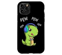 Pew Pew Pew Cute T-Rex Dinosaur Video Gamer Gaming Case for iPhone 11 Pro