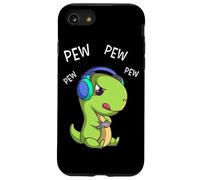 Pew Pew Pew Cute T-Rex Dinosaur Video Gamer Gaming Case for iPhone SE (2020) / 7/8