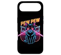 Pew Pew Space Cat Retro Vaporwave Laser Gamer Case for iPhone Air