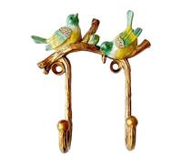 Pewery Vintage Bird Shaped Decorative Wall Hook Rack Hanger for Hanging Clothes Coats Towels Keys Hats, 1 Pack Antique Metal Mounted Wall Hook