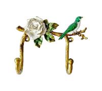 Pewery Vintage Bird Shaped Decorative Wall Hook Rack Hanger for Hanging Clothes Coats Towels Keys Hats, 1 Pack Antique Metal Mounted Wall Hook