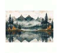 PEWFBS Abstract Tree Of Life Canvas Wall Art Artwork Pictures Modern Natural Forest Scenery Aesthetics Posters Painting(50x75cm/Without frame)