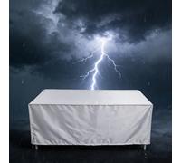 PEWFBS Rectangular Garden Furniture Covers Waterproof,280x220x100 Heavy Duty 420D Patio Rattan Furniture Cover for Table & Chairs, Windproof, No Tears, Anti-UV, Rect