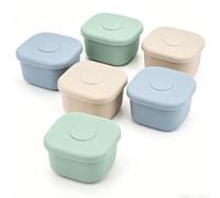 PewinGo Baby Food Storage Containers, 6 x 150ml Silicone Pots, Freezer Safe | Portion homemade purées, fruit, vegetables and yoghurt with flexible pots designed for easy release and everyday weaning