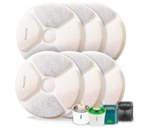 PewinGo Cat Water Fountain Replacement Filters 6 Packs,Compatible With