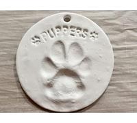 PewinGo Pet Paw Print Keepsake Ornament Kit,Hanging Clay Keepsake for Dogs & Cats, Pet's First DIY Christmas Ornament