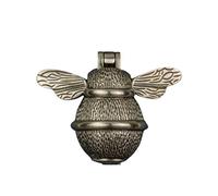 Pewter Bee Door Knocker for Front Door | Polished Solid Brass Pewter Knockers with Strike Plate | UPVC | Bumblebee Front Door Furniture with a Unique Design (Pewter)