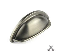 Pewter Cup Kitchen Cupboard Handles, Kitchen Cabinet Handle, Drawer Handles, Bedroom Furniture Handles knobs Pull for Cupboards and Drawers