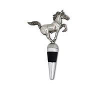 Pewter Horse Bottle Stopper by Vagabond House- Artisan Designer Handcrafted - Gift Boxed