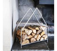 Pewter House Log Holder 65cm