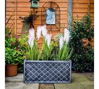Pewter Lazio Trough 70Cm - Grey
