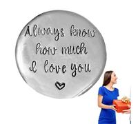 Pewter Love Pocket Tokens,Pocket - Handmade Memorial Inspirational Tokens | Pocket Hug Tokens, Love Coin Collection to Your Loved , Inspire Them