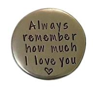 Pewter Love Pocket Tokens,Pocket Tokens - Handmade Memorial Inspirational Tokens | Love Coin Collection Pocket Hug Tokens, Memorial Souvenir for