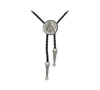 Pewter Masonic G Necklace Western Cowboy Necktie Bola Bolo Tie codeFT11 unisex line dancing cowboy Wild West