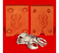 Pewter mold Lobster Languste Lobster - heat-resistant silicone mold - requires approx. 15g pure tin