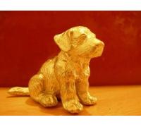 Pewter mold puppy sitting - heat-resistant silicone mold - requires approx. 85g pure tin