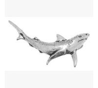 Pewter Pin Badge Fishing Blue Shark