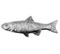 Pewter Pin Badge Fishing Chub