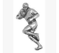 Pewter Pin Badge Sport Rugby Player