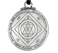 Pewter Talisman for Good Luck Pendant - Key of Solomon - 1.25 Inch Diameter by Pepi