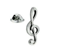 Pewter Treble Clef English Pewter Lapel Pin Badge