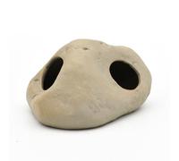pewyoke Aquarium Betta Fish Cave Accessories, Ceramic Hideaway Rock Cave for Aquatic Pets,Rock Cave Decor for Shrimp Cichlid Hiding Breeding Betta Toys Hideout Stones House (HO104)