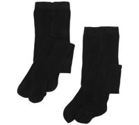 PEX Cotton Soft Sunset 2 Pairs Girl's Tights Black 11-13