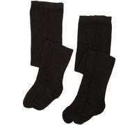 PEX Cotton Soft Sunset 2 Pairs Girl's Tights Charcoal 5-7